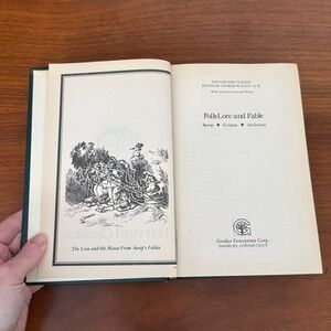 Aesop Grimm Andersen Folk-Lore & Fable Harvard Classics Volume 17 Grolier 1980